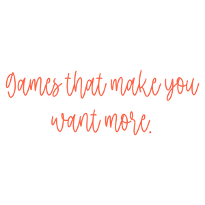 games that make you want more quote SVG PNG design with bold lettering, an uplifting message