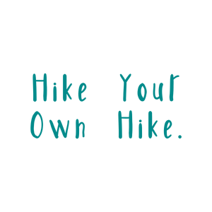 hike your own quote SVG PNG design with bold lettering