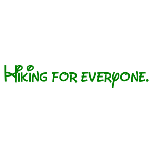 hiking for everyone quote SVG PNG design with hand-drawn style, bold lettering, an uplifting message