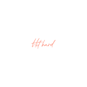 hit hard quote SVG PNG design with bold lettering