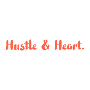 hustle heart quote SVG PNG design with bold lettering, an uplifting message