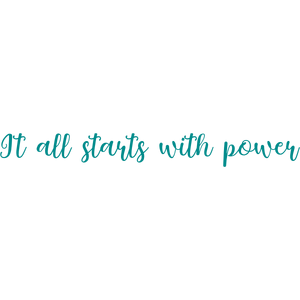 it all starts with power quote SVG PNG design with an uplifting message