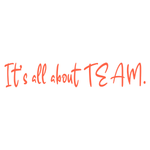 it's all about team quote SVG PNG design with bold lettering