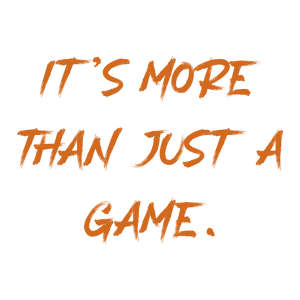it's more than just a game quote SVG PNG design with bold lettering, an uplifting message
