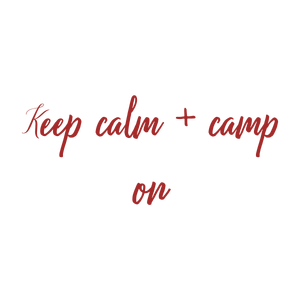 keep calm camp on quote SVG PNG design