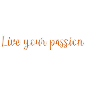 live your passion quote SVG PNG design with bold lettering, an uplifting message