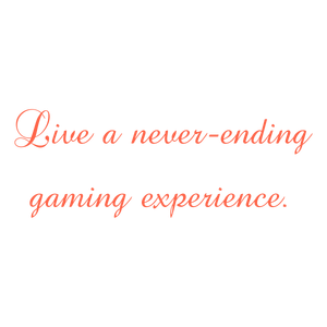 live a never ending gaming experience quote SVG PNG design