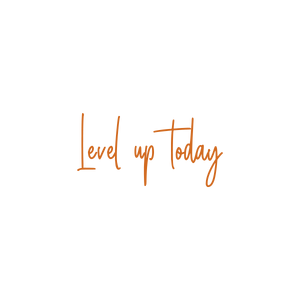 level up today quote SVG PNG design with bold lettering, an uplifting message