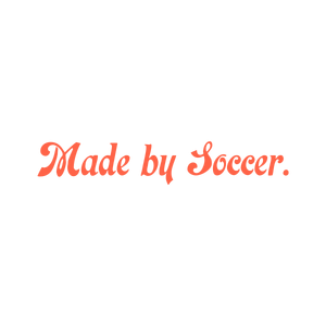 made by soccer quote SVG PNG design with bold lettering