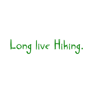 long live hiking quote SVG PNG design with hand-drawn style, bold lettering