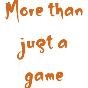 more than just a game quote SVG PNG design with bold lettering, an uplifting message