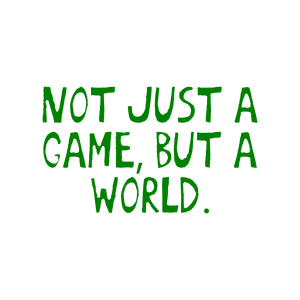 not just a game but world480 quote SVG PNG design with bold lettering