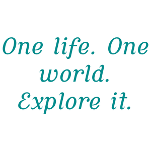 one life world explore it1rp1dgywjdt quote SVG PNG design with an uplifting message