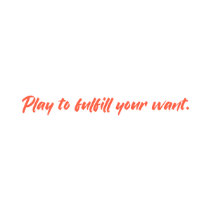 play to fulfill your want quote SVG PNG design with bold lettering, an uplifting message