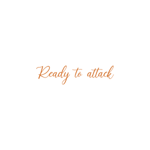ready to attack quote SVG PNG design with bold lettering