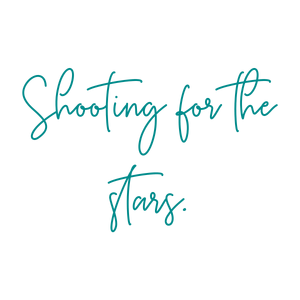 shooting for the stars quote SVG PNG design with an uplifting message