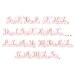 stop the distractions play more games04zhh54bjrk quote SVG PNG design with bold lettering