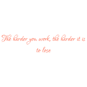 the harder you work it is to lose quote SVG PNG design with an uplifting message