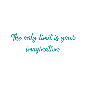 the only limit is your imagination quote SVG PNG design with bold lettering, an uplifting message