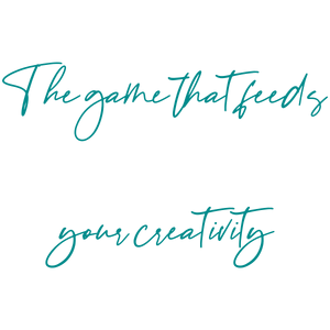 the game that feeds your creativity quote SVG PNG design with bold lettering, an uplifting message