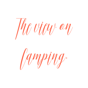 the view on camping quote SVG PNG design