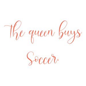 the queen buys soccer quote SVG PNG design with bold lettering