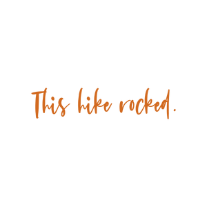 this hike rocked quote SVG PNG design with hand-drawn style, an uplifting message