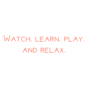 watch learn play and relax quote SVG PNG design with an uplifting message