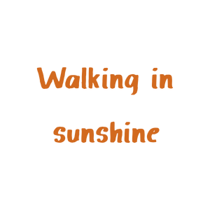 walking in sunshine quote SVG PNG design with an uplifting message