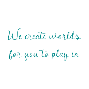 we create worlds for you to play in quote SVG PNG design