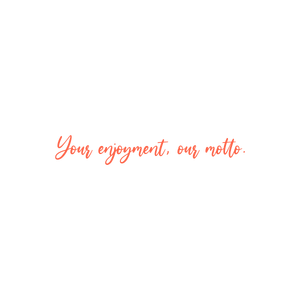 your enjoyment our motto quote SVG PNG design with bold lettering