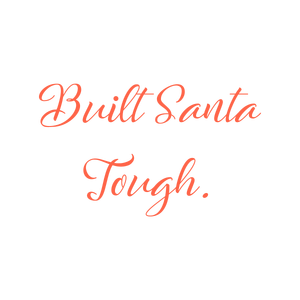 built santa tough quote SVG PNG design with bold lettering
