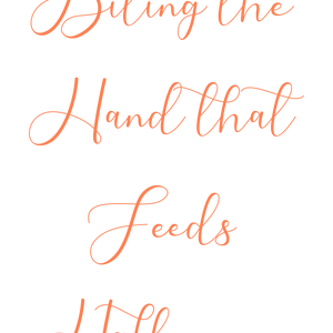 biting the hand that feeds halloween quote SVG PNG design