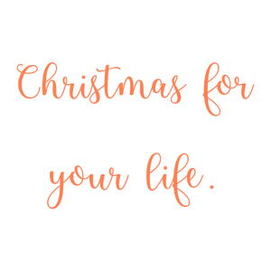 christmas for your life quote SVG PNG design