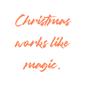 christmas works like magic quote SVG PNG design