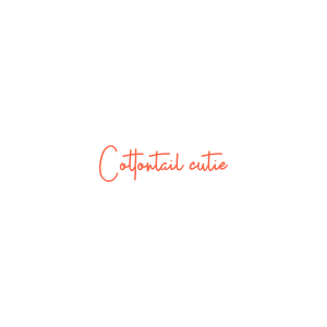cottontail cutie quote SVG PNG design with hand-drawn style