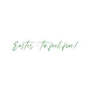 easter to feel free quote SVG PNG design with an uplifting message