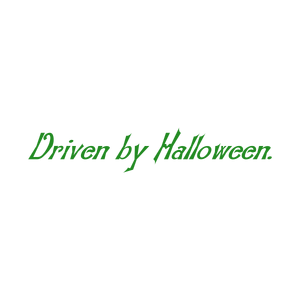 driven by halloween quote SVG PNG design with bold lettering