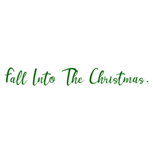 fall into the christmas quote SVG PNG design