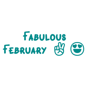 fabulous february quote SVG PNG design with hand-drawn style, bold lettering