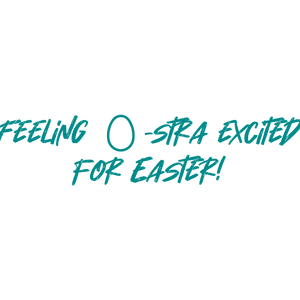 feeling stra excited for easter quote SVG PNG design with bold lettering