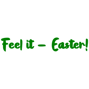 feel it easter quote SVG PNG design with hand-drawn style, bold lettering