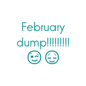 february dump quote SVG PNG design with bold lettering