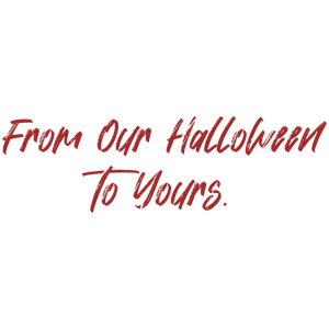 from our halloween to yours quote SVG PNG design with hand-drawn style, bold lettering