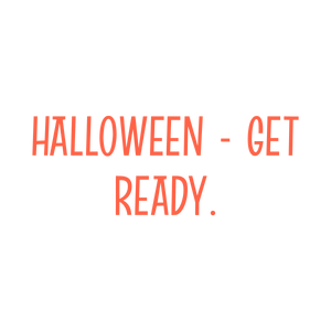 halloween get ready quote SVG PNG design with bold lettering