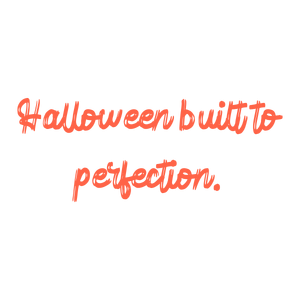 halloween built to perfection quote SVG PNG design with hand-drawn style