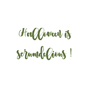 halloween is scrumdelious quote SVG PNG design with hand-drawn style