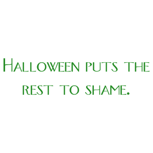 halloween puts the rest to shame quote SVG PNG design with bold lettering