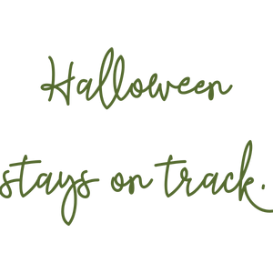 halloween stays on track quote SVG PNG design