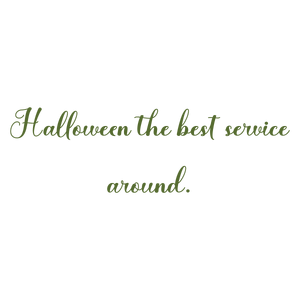 halloween the best service around quote SVG PNG design with bold lettering